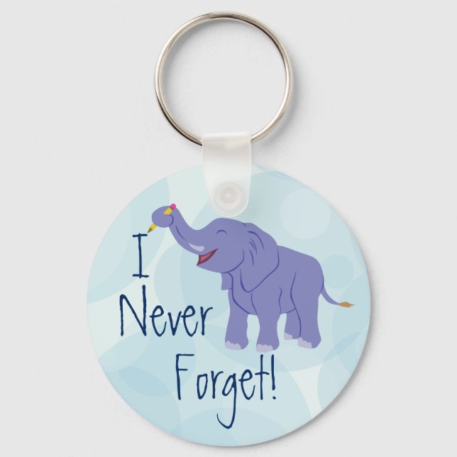 Happy Elephant Key Ring (Front)