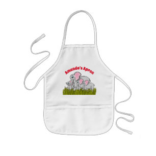 Happy Elephants Children's Apron