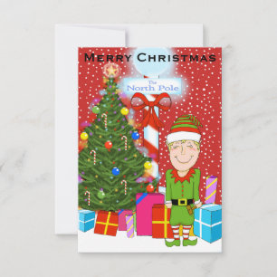 Happy Elf Christmas Party Invitation