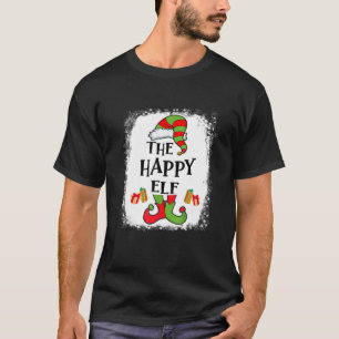 Happy Elf Matching Family Funny Christmas Party Pa T-Shirt