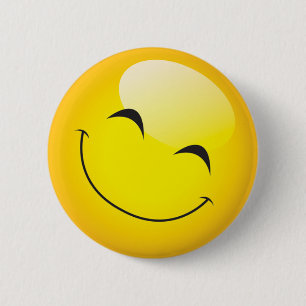 Happy Emoji Face Cute Cartoon Character 6 Cm Round Badge
