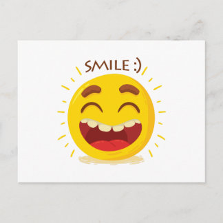 Happy Emoticon Postcard