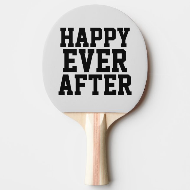 HAPPY EVER AFTER Wedding Gift Paddles (Front)