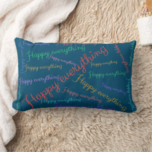 Happy Everything - Buntes Kissen für gute Laune Lumbar Cushion