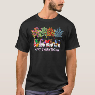 Happy Everything Gnomies Gnomes Holidays Christmas T-Shirt