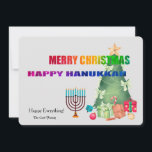 Happy Everything Holiday Greeting Card<br><div class="desc">A holiday card that's perfect for everyone. This interactive card is yours to alter or use as presented. All the objects can be made larger or smaller ( -), dragged to any location or removed. You can also pick the background color by clicking on the "background" button on the left...</div>