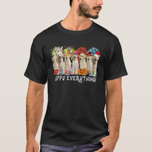 Happy Everything Labrador Retriever Dog Seasons Al T-Shirt