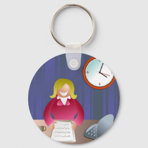 Happy Executive Key Ring