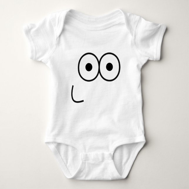 Happy Eyes and Mouth - Baby Bodysuit (Front)