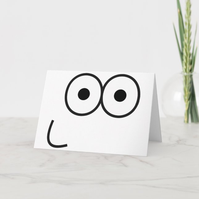 Happy Eyes and Mouth - Greeting Card (Front)
