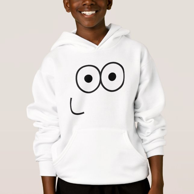 Happy Eyes and Mouth - Kids Hoodie (Front)