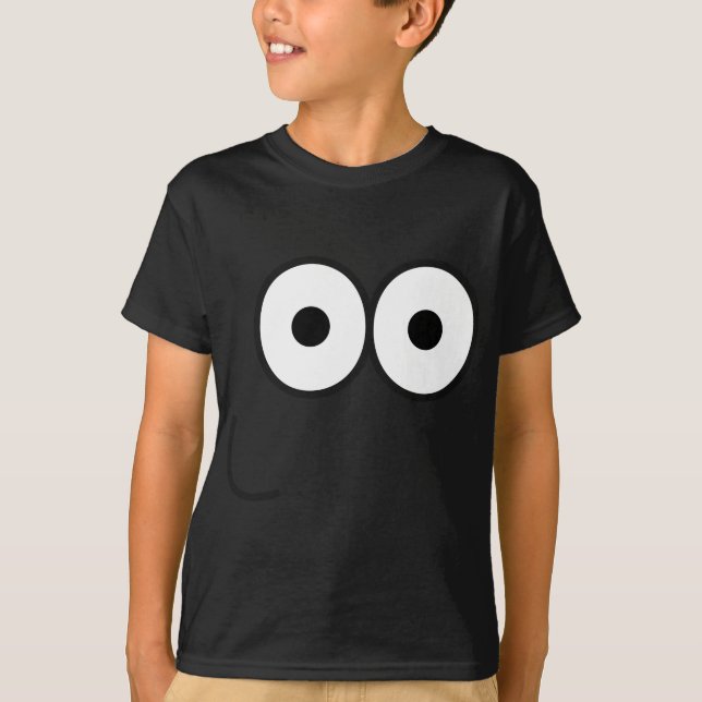 Happy Eyes and Mouth - Kids T-Shirt - Dark Colours (Front)