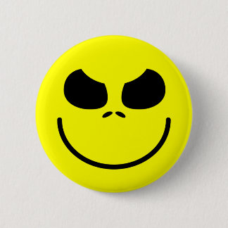 Happy Face 6 Cm Round Badge
