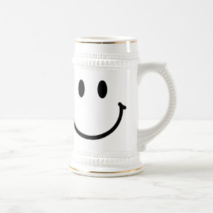 Happy Face Beer Stein