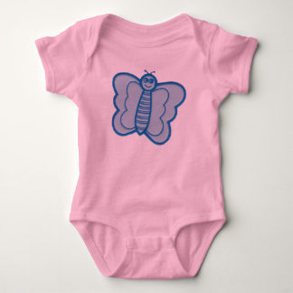 Happy Face Butterfly Baby Bodysuit