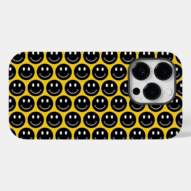 Happy Face Case-Mate iPhone Case (Back (Horizontal))