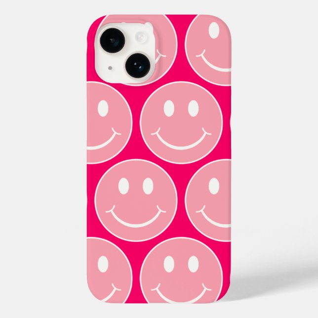 Happy Face Case-Mate iPhone Case (Back)