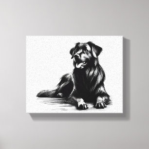 Happy Face Dog Canvas Print