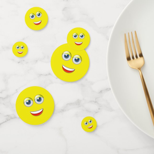 Happy Face Emoji Confetti (Group)