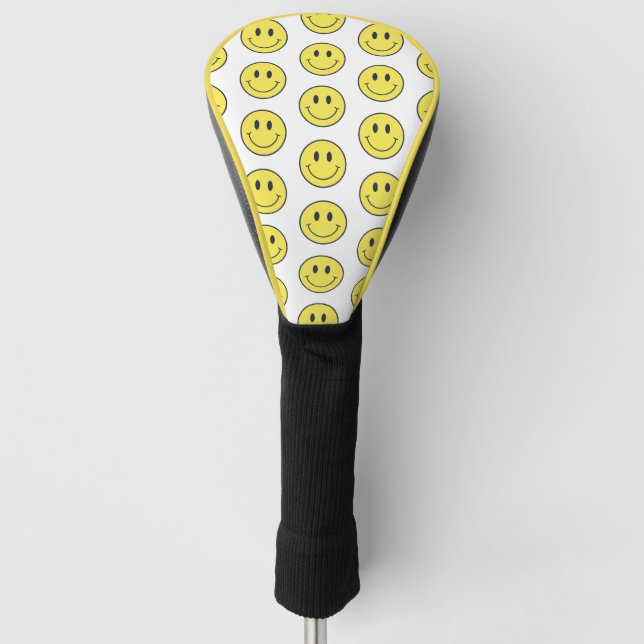 Happy Face Golf Head Cover (Front)