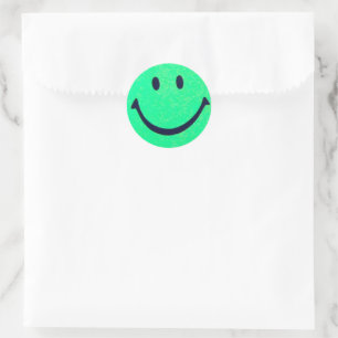 Happy face - Happiness smiling face Classic Round Sticker