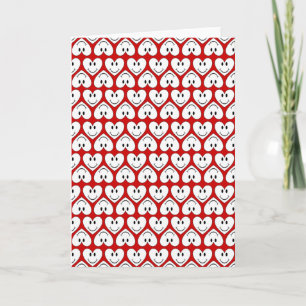 Happy Face Heart Holiday Card