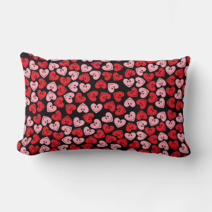 Happy Face Heart Lumbar Cushion