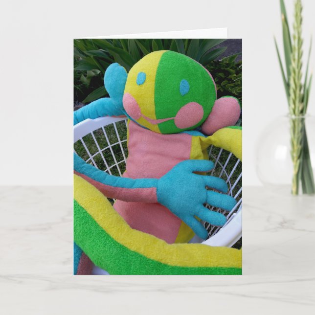 Happy Face Man Just Chill Custom Card (Front)