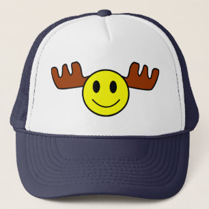 Happy Face Moose Cap