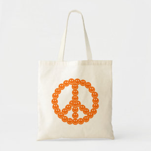 Happy Face Peace Tote Bag
