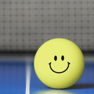Happy Face Ping Pong Ball