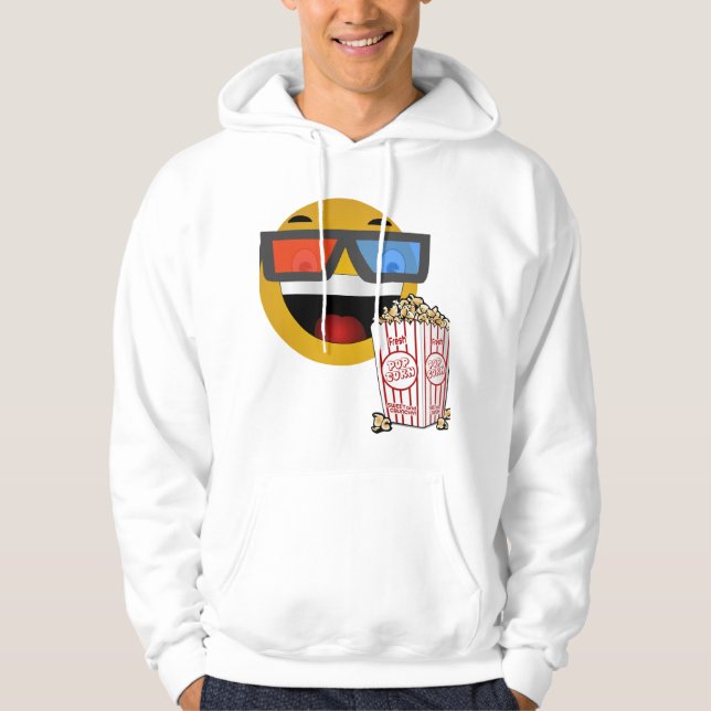 Happy face, pop corn 🌽 hoodie 😁 (Front)
