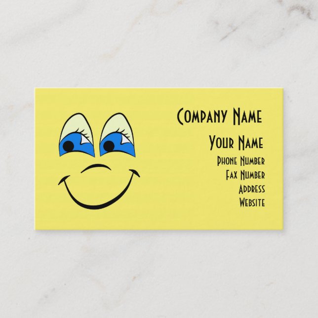 Happy Face Range Business Card (Front)