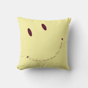Happy Face Smile Cushion