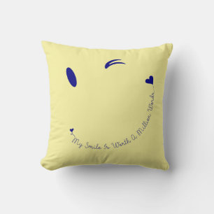 Happy Face Smile Cushion