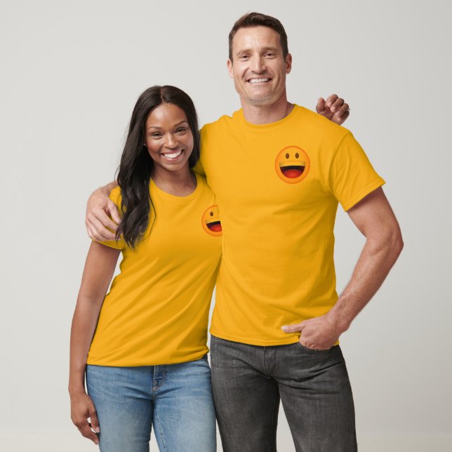 Happy Face Smiley Emoji T-Shirt (Unisex)