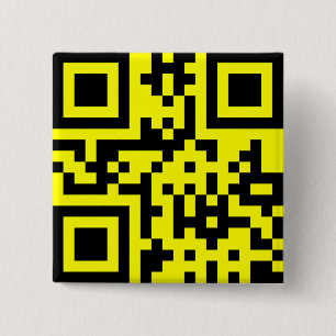 ☺ Happy Face Smiling Emoji -- QR Code 15 Cm Square Badge