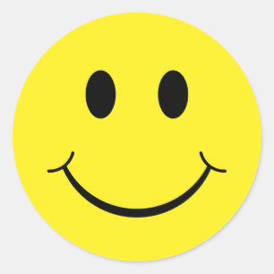 Happy face stickers