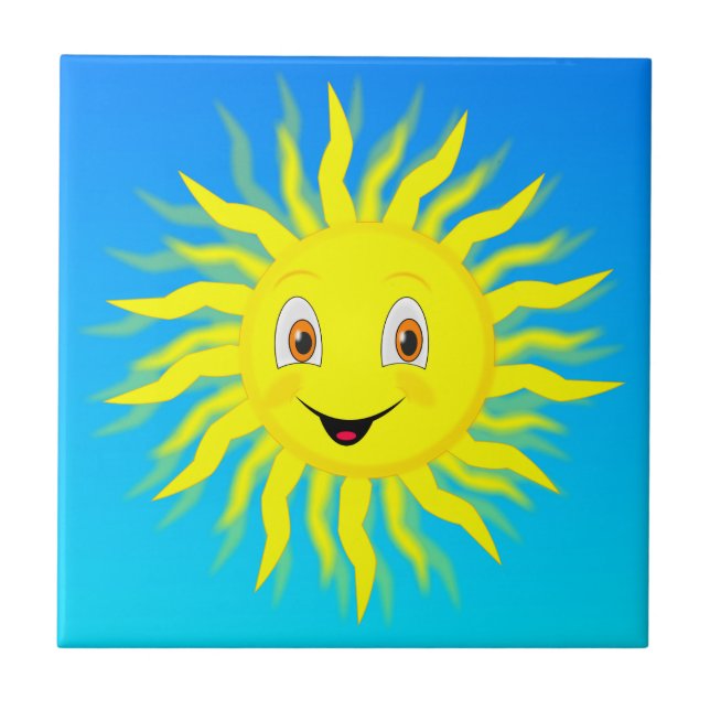Happy Face Sunshine Tile (Front)