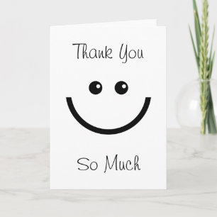 Happy Face Thank You Card
