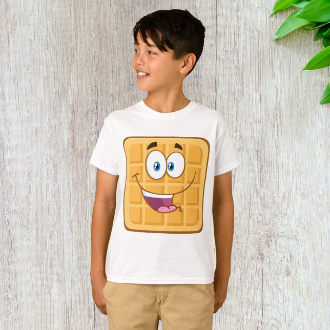 Happy Face Waffle T-Shirt (Creator Uploaded)