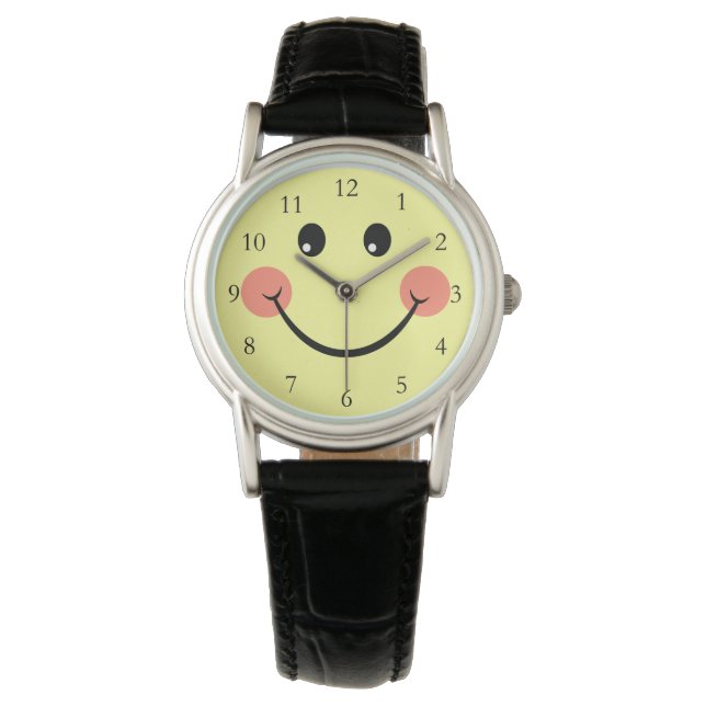 Happy Face with Numbers Watch (Front)