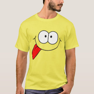 Happy Face with Tongue Screwball Graphics T-Shirt