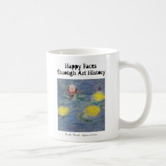 happy faces through art history - monet coffee mug