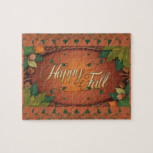 Happy Fall Autumn Jigsaw Puzzle