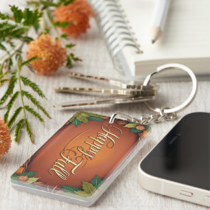 Happy Fall Autumn Key Chain