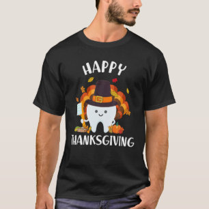 Happy Fall Brush Them All Dental Dentist Squad Tha T-Shirt