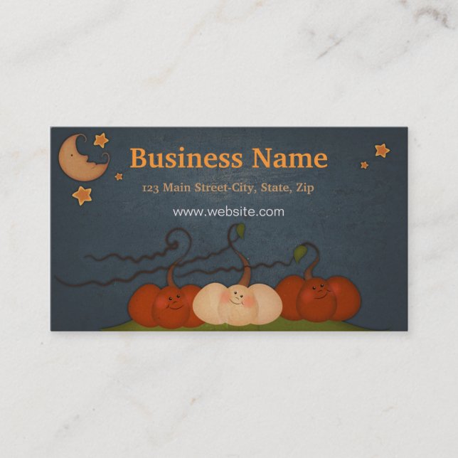 Happy Fall Business Card (Front)