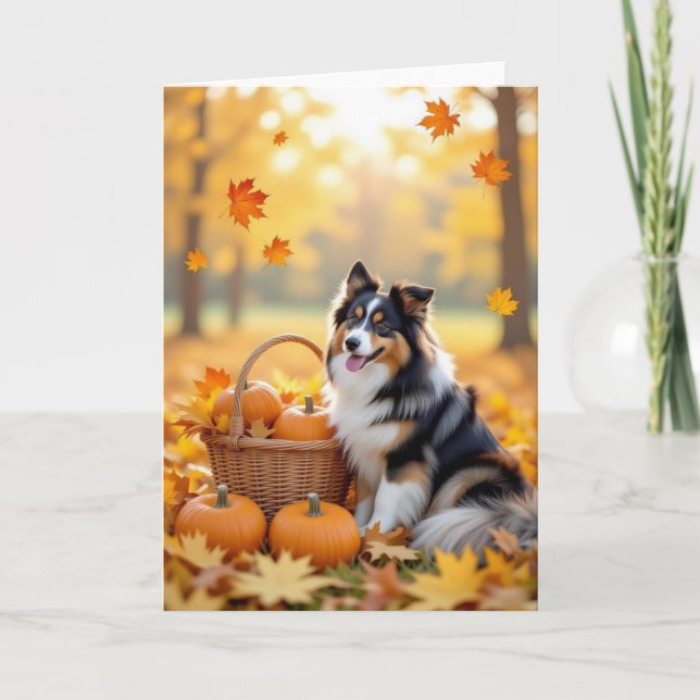 Happy Fall Card, Autumn Card, Fall Card (Front)