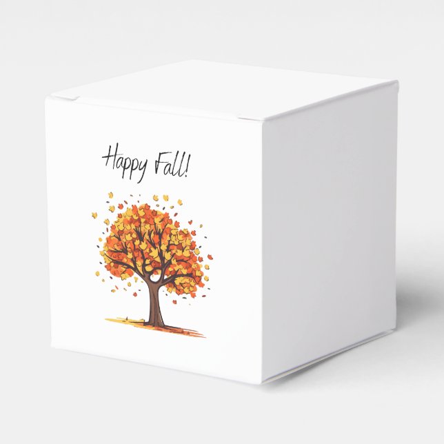 Happy Fall! Favour Box (Front Side)